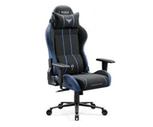 Fotele gamingowe - Diablo Chairs X-One 2.0 Normal Size Night Blue Tkanina - miniaturka - grafika 1