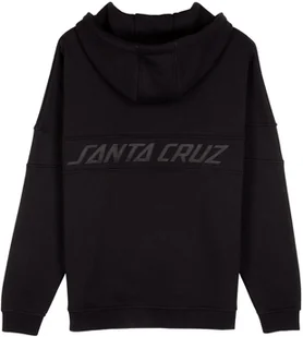 bluza męska SANTA CRUZ TONAL STRIP PANEL ZIP HOOD Black - Bluzy męskie - miniaturka - grafika 1