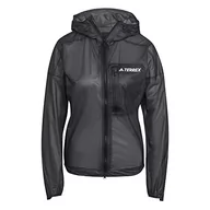 Kurtki damskie - adidas Agr Rain J kurtka damska, czarny, M - miniaturka - grafika 1