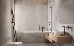 Radaway Essenza Pro Brushed GunMetal Pnj II parawan nawannowy 80cm L/P szczotkowany grafit 10101080-92-01 - Akcesoria do armatury i ceramiki - miniaturka - grafika 4