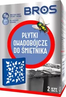 Zwalczanie i odstraszanie szkodników - BROS Płytki Trutka Do Śmietnika Muchy Komary 2szt - miniaturka - grafika 1