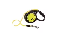 Smycze dla psów - Flexi Smycz oryginalna New Neon żółta M 5m do 25kg taśma 803170 - miniaturka - grafika 1