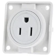 Gniazdka elektryczne - Hager Polo Integro Gniazdo z/u standard USA/KANADA NEMA 5-15R biały mat 862632502 862632502 - miniaturka - grafika 1
