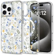Etui i futerały do telefonów - Tech-Protect Magmood Magsafe do iPhone 16 Pro Spring Flowers - miniaturka - grafika 1