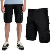 Odzież taktyczna i umundurowanie - Spodenki Alpha Industries Alpha Short 136250 03 - Czarne  36 - miniaturka - grafika 1