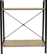 Regały - Elior Czarny regał loftowy - Nester 3X - miniaturka - grafika 1