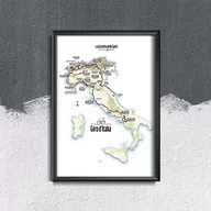 Plakaty - Plakat vintage do salonu Giro d Italia - miniaturka - grafika 1