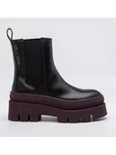 Botki damskie - Replay Skórzane botki w kolorze czarno-czerownym - miniaturka - grafika 1