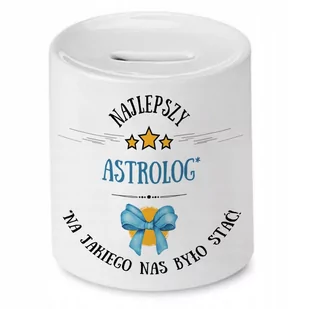 Skarbonka Dla Astrologa na Urodziny na Prezent z Nadrukiem ze Zdjęciem - Skarbonki - miniaturka - grafika 1