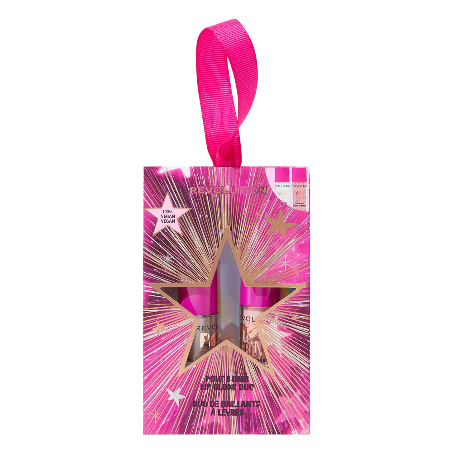 MAKEUP REVOLUTION Pout Bomb Plumping Mini Lip Gloss Set