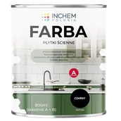 Farby wewnętrzne - Farba płytki ścienne zestaw 800 ml Czarny - miniaturka - grafika 1