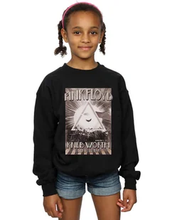 Absolute Cult Pink Floyd Dziewczyny Knebworth Plakat Bluza Czarny 9-11 Years - Bluzki dla niemowląt - miniaturka - grafika 1