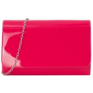 Torebki damskie - Lakierowana Kopertówka Torebka Elegancka Fuksja - miniaturka - grafika 1