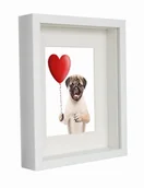 Ramki na zdjęcia - Ramka na zdjęcie 3D głęboka przestrzenna shadow box 20x25 stojąca/wisząca biała - miniaturka - grafika 1