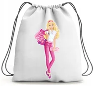 Worki na buty - PLECAK WOREK BARBIE SZKOLNY NA BUTY WF - miniaturka - grafika 1