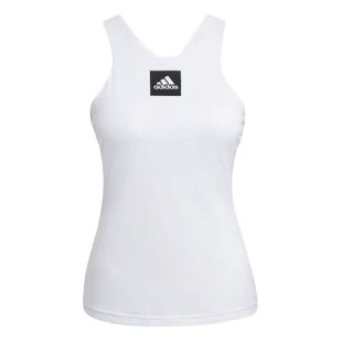 Koszulka damska adidas  Paris Y-Tank Primeblue White L - Koszulki sportowe damskie - miniaturka - grafika 1