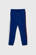 Spodnie i spodenki dla chłopców - Tommy Hilfiger spodnie dresowe dziecięce kolor granatowy z aplikacją - miniaturka - grafika 1
