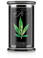 Świece - Cannabis - Kringle Candle - duża świeca z dwoma knotami (624g) - seria Reserve - miniaturka - grafika 1