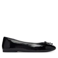 Baleriny - Baleriny Tommy Hilfiger Hilifger Patent Ballet FW0FW09005 Czarny - miniaturka - grafika 1