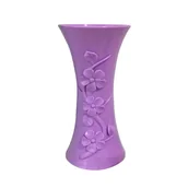 Inne akcesoria do nawadniania - Tłoczony plastikowy wazon do kompozycji kwiatowych, doniczka, stojak na kwiaty do domu, biura, dekoracja wnętrz, jasnofioletowy - miniaturka - grafika 1