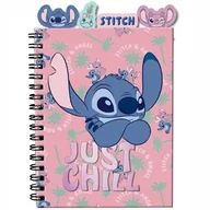 Notesy i bloczki - STITCH I LILO NOTES NA SPIRALI SPIRALNY DLA DZIEWCZYNKI NOTATNIK PASO - miniaturka - grafika 1