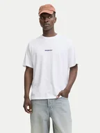 Koszulki męskie - Jack & Jones T-Shirt Meadows Minimal 12283630 Biały Loose Fit - miniaturka - grafika 1