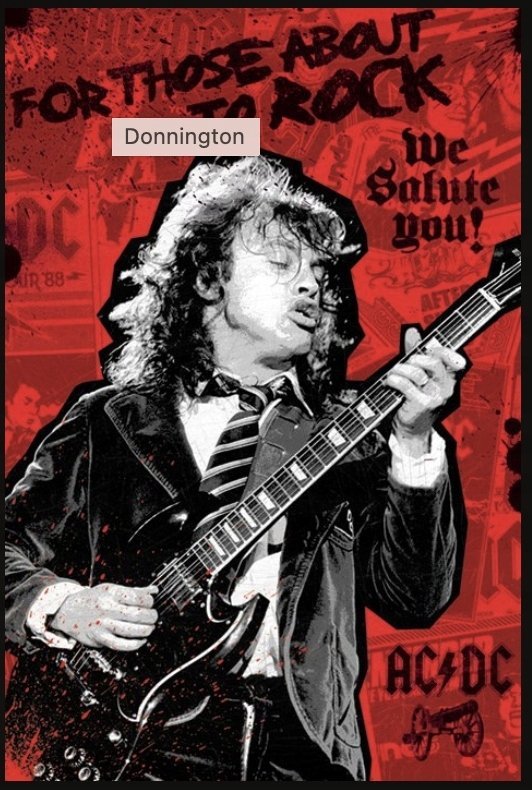 PODKŁADKA POD MYSZ Nadruk 22x18 cm ACDC FOR THOSE ABOUT TO ROCK Prezent