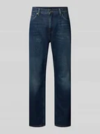 Spodnie męskie - Jeansy o kroju straight fit z czystej bawełny - miniaturka - grafika 1