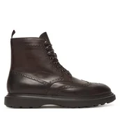 Botki męskie - Trzewiki Polo Ralph Lauren 811974131001 Brązowy - miniaturka - grafika 1