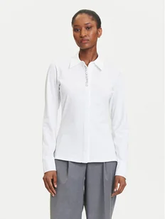 KARL LAGERFELD Koszula A3W17103 Biały Slim Fit - Koszule damskie - miniaturka - grafika 1