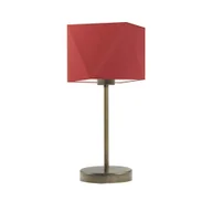 Lampy stojące - Lampka nocna LYSNE Wuhu, 60 W, E27, czerwona/złota, 43x23 cm - miniaturka - grafika 1