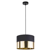 Lampy sufitowe - Lampa wisząca z czarno-złotym abażurem ⌀20cm TK 3474 z serii LONDYN GOLD - miniaturka - grafika 1