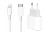 Ładowarki do telefonów - ��ADOWARKA ZASILACZ QC USB-C DO IPHONE iPAD 11 12 13 14 PRO + KABEL - miniaturka - grafika 1