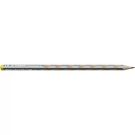 Ołówki - Stabilo Ołówek drewniany EASYgraph S Metallic HB dla praworęcznych srebrny 326/09-HB OLP.118 - miniaturka - grafika 1