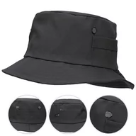 Czapki męskie - MFH Kapelusz Turystyczny Fisher Hat Czarny - XL - miniaturka - grafika 1