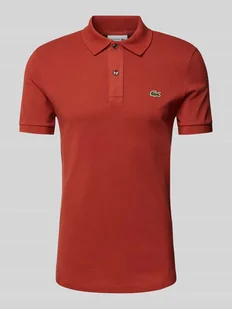 Koszulka polo o kroju slim fit z naszywką z logo model ‘PIQUE’ - Koszulki męskie - miniaturka - grafika 1