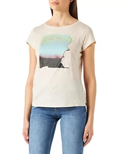 Koszulki i topy damskie - Sisley Koszulka damska, Beżowy 0 m5, M - grafika 1