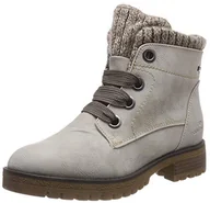 Botki damskie - TOM TAILOR Damskie sztyblety 5891001, biały - biały Offwhite 00138-41 EU - miniaturka - grafika 1