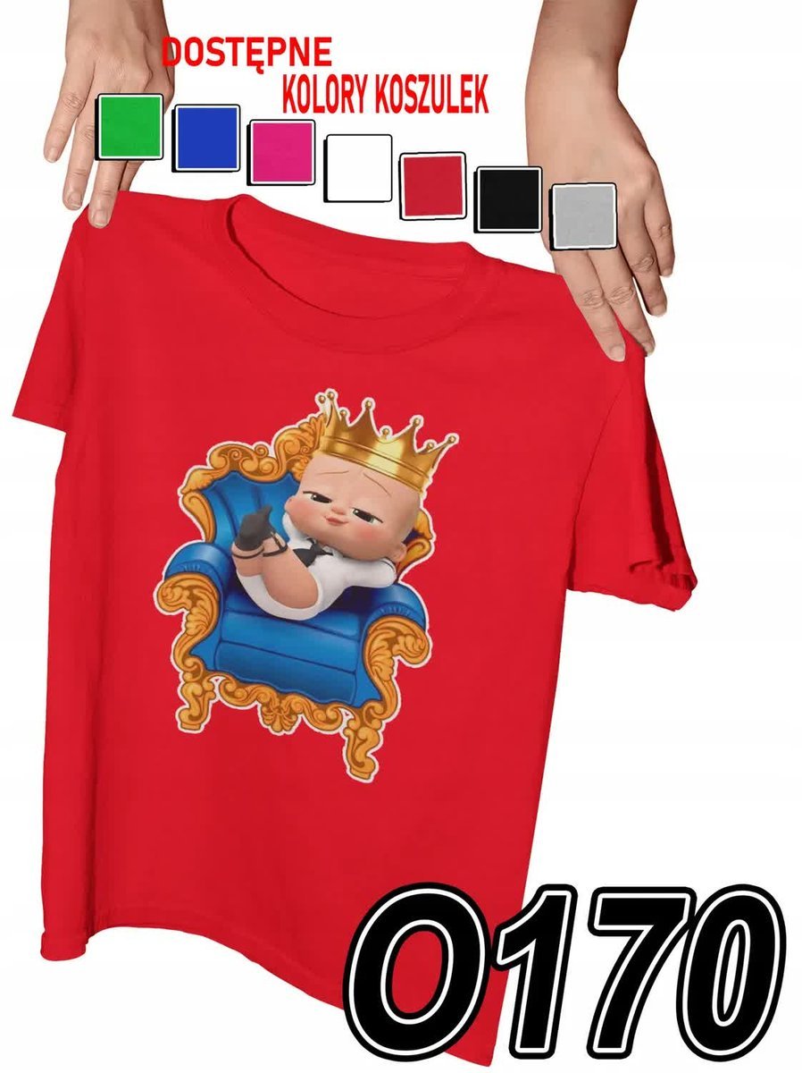 Koszulka Dziecięca Z Nadrukiem Dzieciak Rządzi Bajki - L 146-152