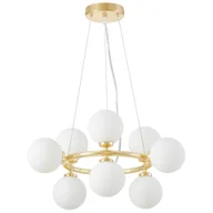 Lampy sufitowe - NOWOCZESNA LAMPA WISZĄCA KLASYCZNE ZŁOTO MARSIADA W9 - miniaturka - grafika 1