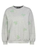 Bluzy damskie - Sublevel Bluza w kolorze szaro-zielonym - miniaturka - grafika 1