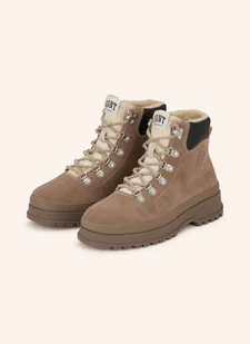 Gant Botki Sznurowane Wintly beige - GANT - Botki damskie - miniaturka - grafika 1