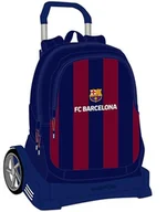 Plecaki szkolne i tornistry - Safta F.C. BARCELONA Plecak szkolny, ergonomiczny plecy, z wózkiem Evolution, idealny dla dzieci w różnym wieku, wygodny i wszechstronny, 32 x 16 x 44 cm, granatowy/bordowy, Granat, Estándar, Casual - miniaturka - grafika 1