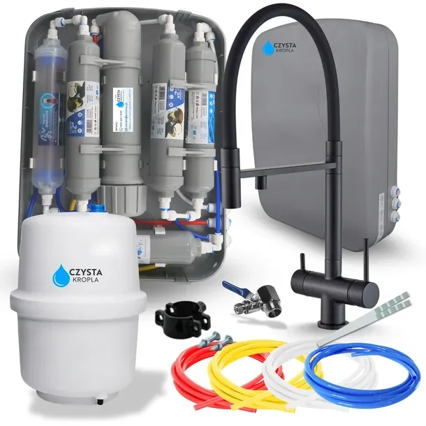 Filtr Do Wody System Podzlewozmywakowy Filtrujący Wodę Pitną Bateria Czarna