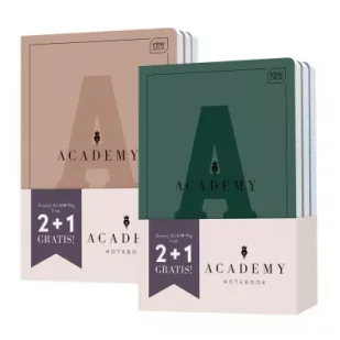 Interdruk Zeszyt A5/60K kratka Academy (3szt) - Zeszyty szkolne - miniaturka - grafika 1