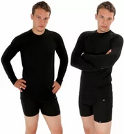 Koszulki sportowe męskie - COOL koszulka z długim rękawem - męska .XS .czarny - miniaturka - grafika 1