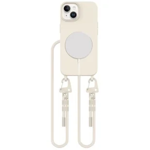Etui TECH-PROTECT MagNecklace MagSafe do Apple iPhone 14 Kremowy - Etui i futerały do telefonów - miniaturka - grafika 1
