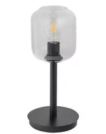 Lampy stojące - Sigma lampa stołowa z transparentnym kloszem GLOSS 50262 czarna lampka na komodę w stylu loft 50262 - miniaturka - grafika 1