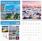 Kalendarze - Kalendarz 2026 ścienny 30x30 Miasta Europy HELMA - miniaturka - grafika 1