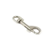 Haki, szakle i karabinki - Karabińczyk ozdobny niklowany 67 mm ANDPOL - miniaturka - grafika 1